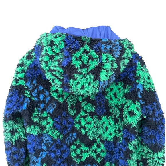 Patagonia Retro-X Hooded Cardigan Jacket, 1/2” Pile Fleece, Size S, Green Blue - Picture 8 of 14
